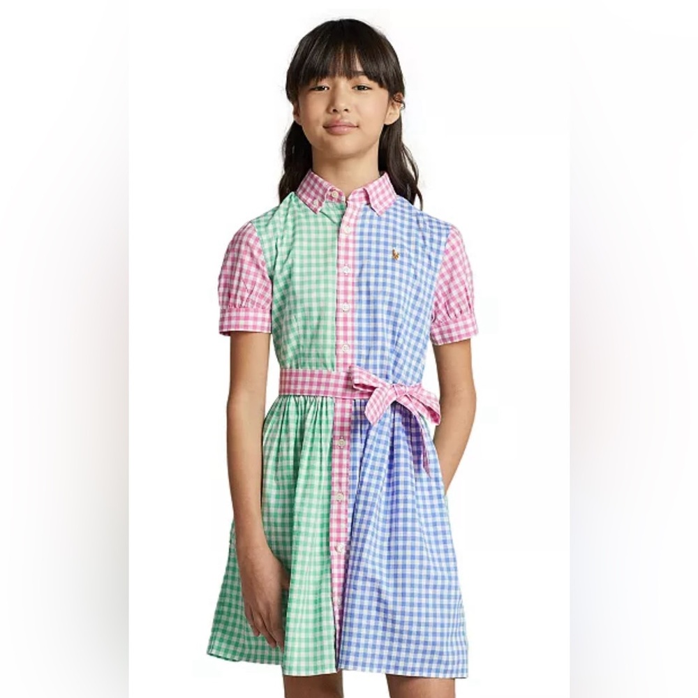 NWOT Polo by Ralph Lauren Multicolor Checkered Dress - Picture 3 of 4